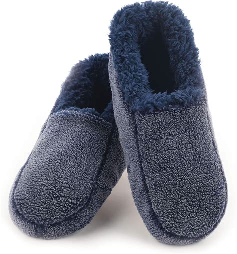 Mens Clog Slippers with Arch Support Stripe Faux Fur Cotton-Blend High-Density Memory Foam Warm House Slippers Slip-on Indoor Outdoor Rubber Sole Size 7-16. . Amazon mens slippers